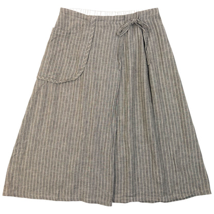 Vintage 90s Yohji Yamamoto Striped Skirt Womens Size M
