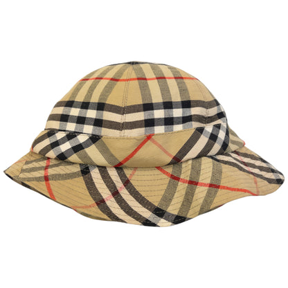 Vintage 80s Burberry Nova Check Bucket Hat Womens Size M