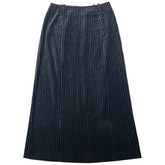 Vintage 90s Armani Jeans Striped Velour Skirt Womens Size W27