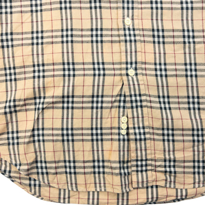 Vintage 2000s Burberry Nova Check Long Sleeve Button Up Shirt Size L
