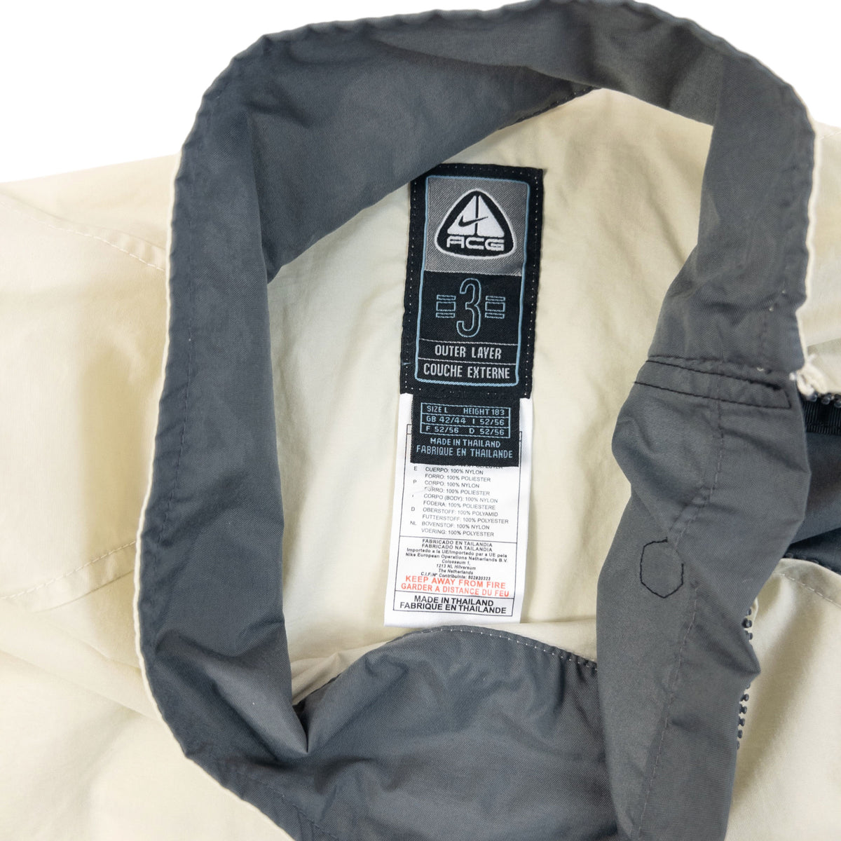 Vintage 2000s Nike ACG Asymmetric Kayak Q Zip Jacket Size L