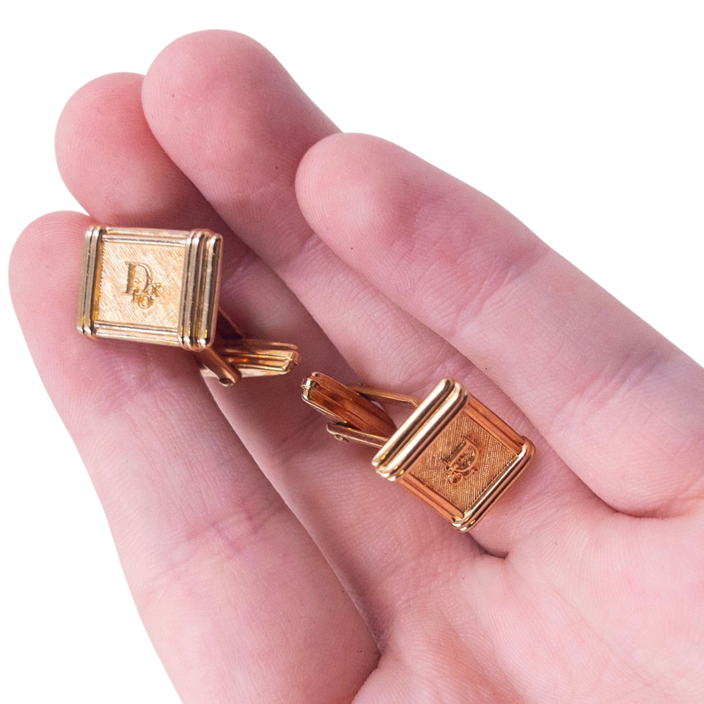 Vintage Dior Embossed Cufflinks