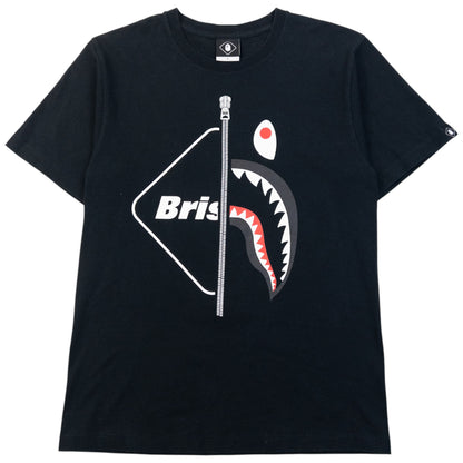 Vintage Bape X Bristol Football Club Shark Graphic T Shirt Size S