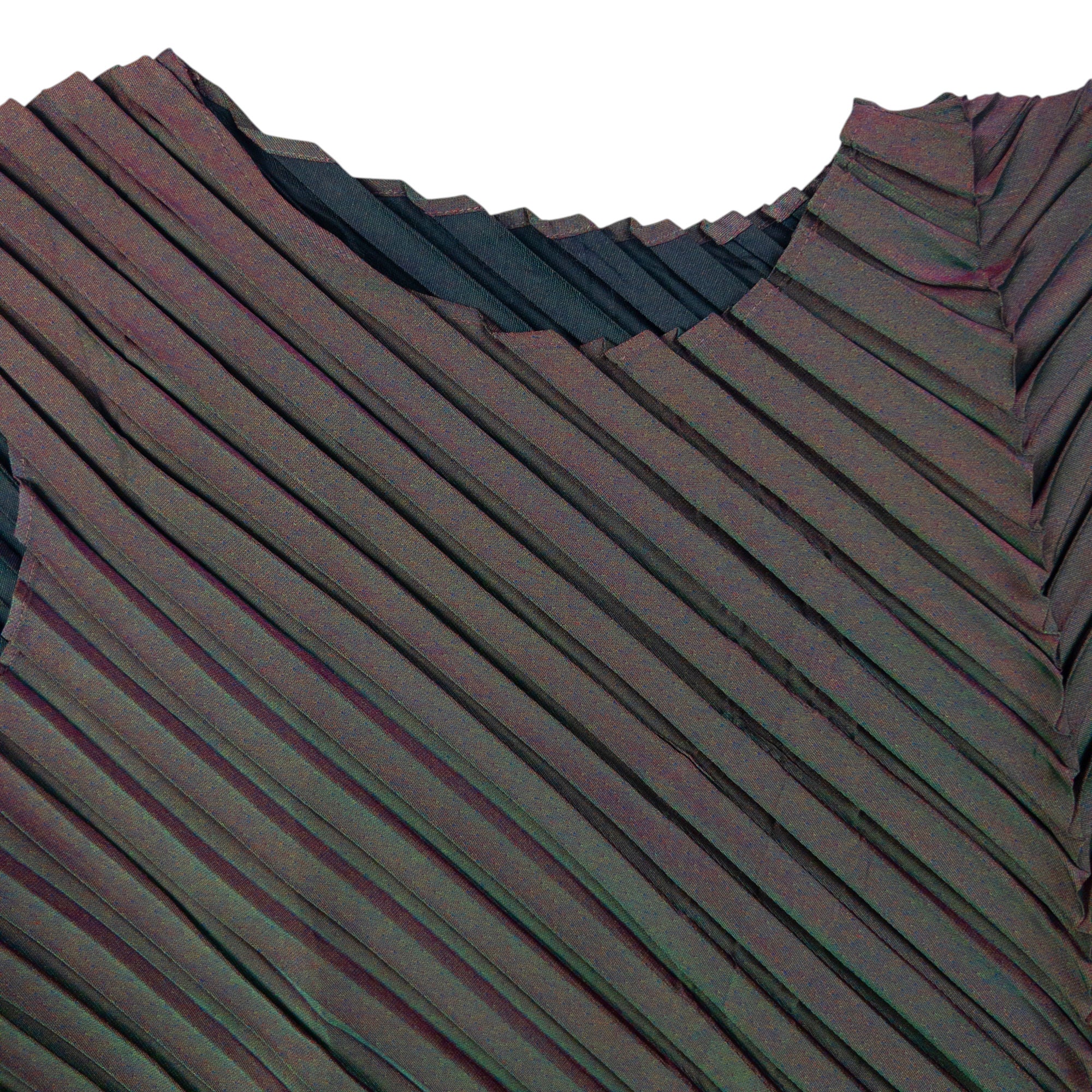 Vintage Issey Miyake Asymmetric Pleated Top Womens Size M