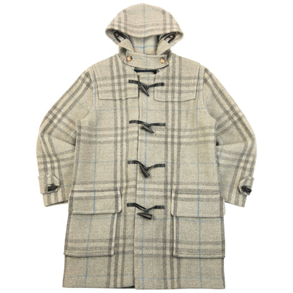 Vintage 2000s Burberry Nova Check Wool Duffle Jacket Size M