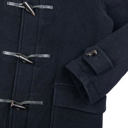 Vintage 2000s Burberry Nova Check Lined Wool Duffle Jacket Size M