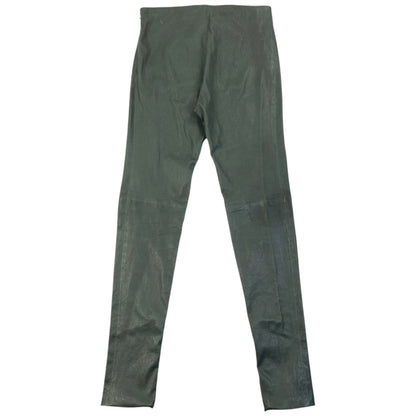 Vintage 2013 Balenciaga Zip Cuff Leather Trousers Womens Size W29