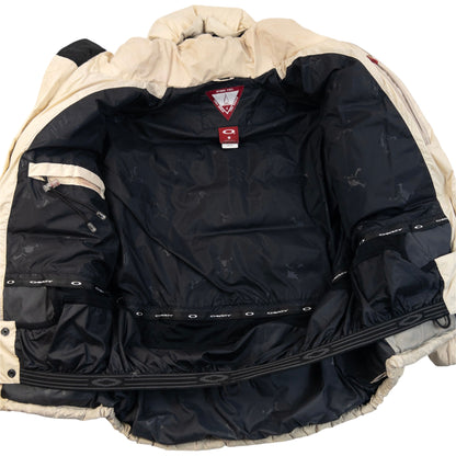 Vintage 90s Oakley Zip Up Puffer Snowboarding Jacket Size S