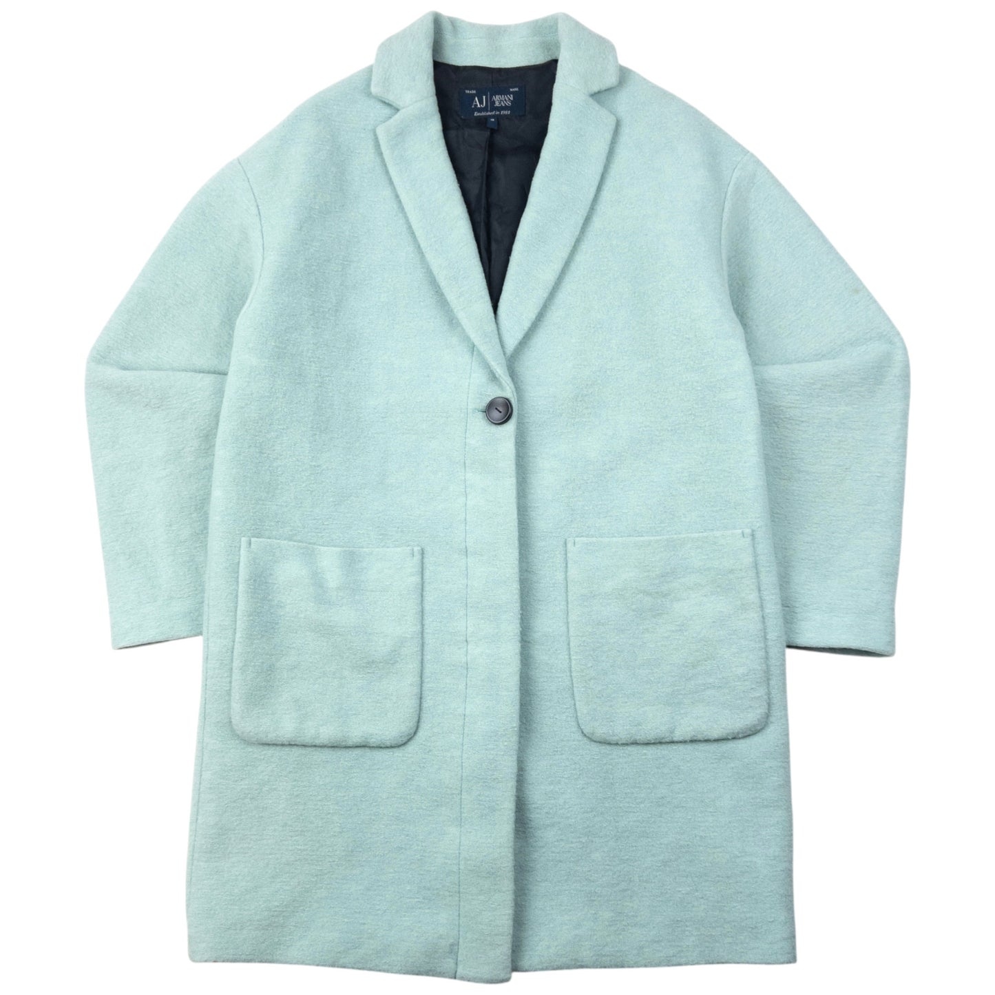 Vintage 2000s Armani Jeans Button Up Wool Jacket Size M