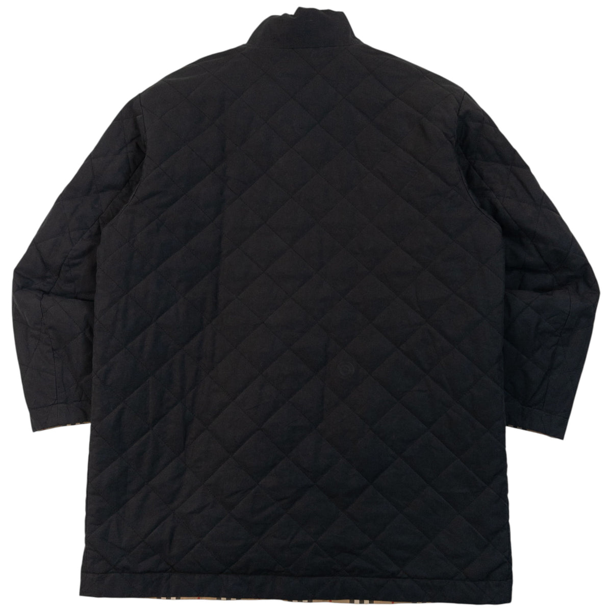 Vintage 90s Burberry Nova Check Quilted Reversible Jacket Size M