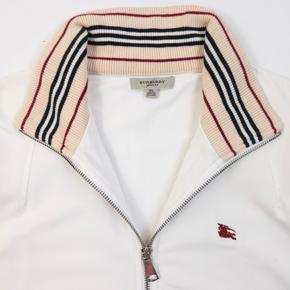 Vintage Burberry Zip Up Sweatshirt Womens Size S