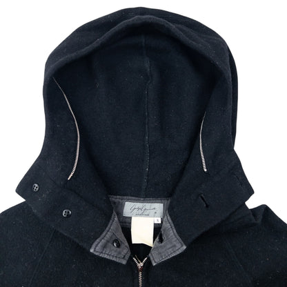 Vintage 90s Yohji Yamamoto Fleece Hooded Jumpsuit Size S