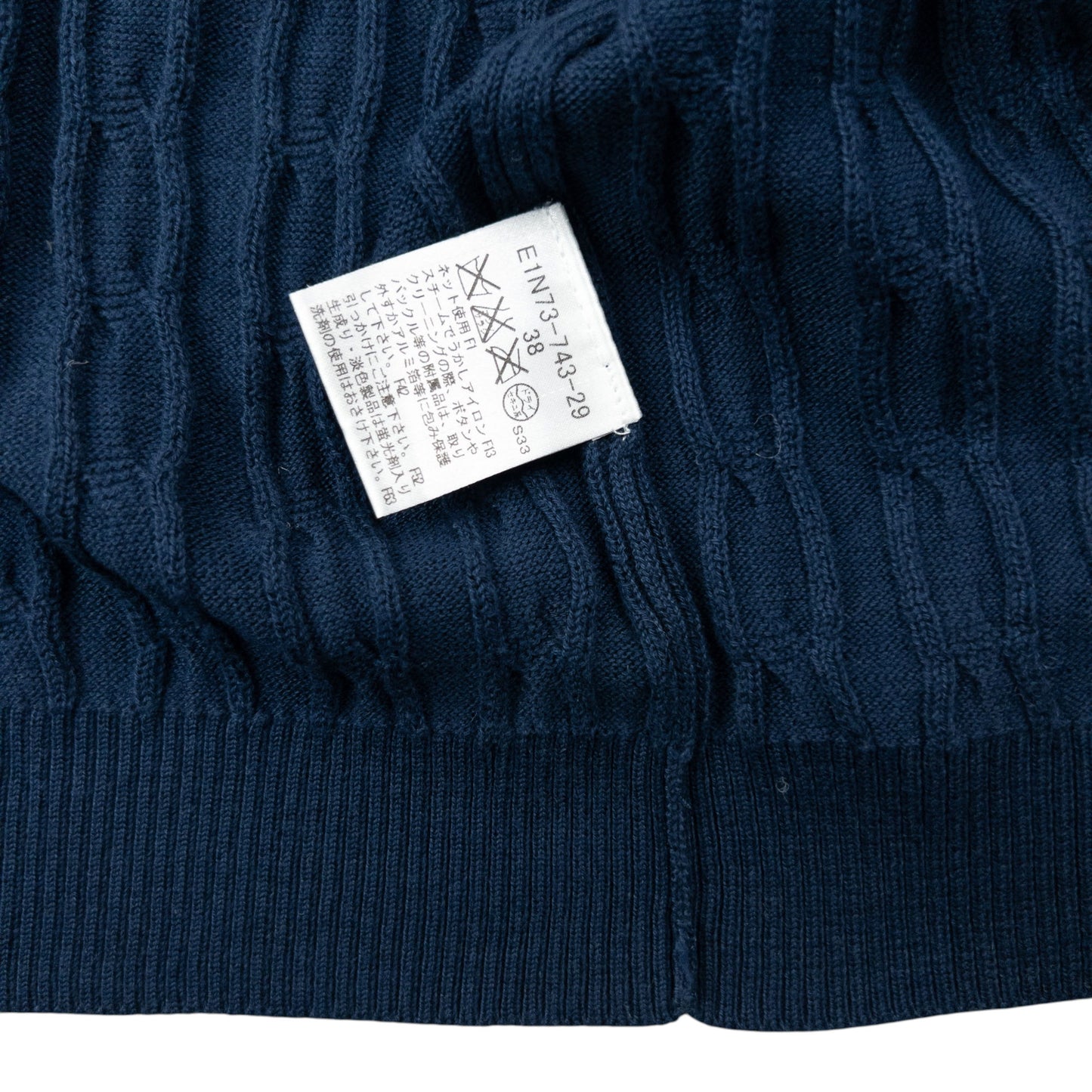 Vintage 2000s Burberry Blue Label Cable Knit Cardigan Womens Size S
