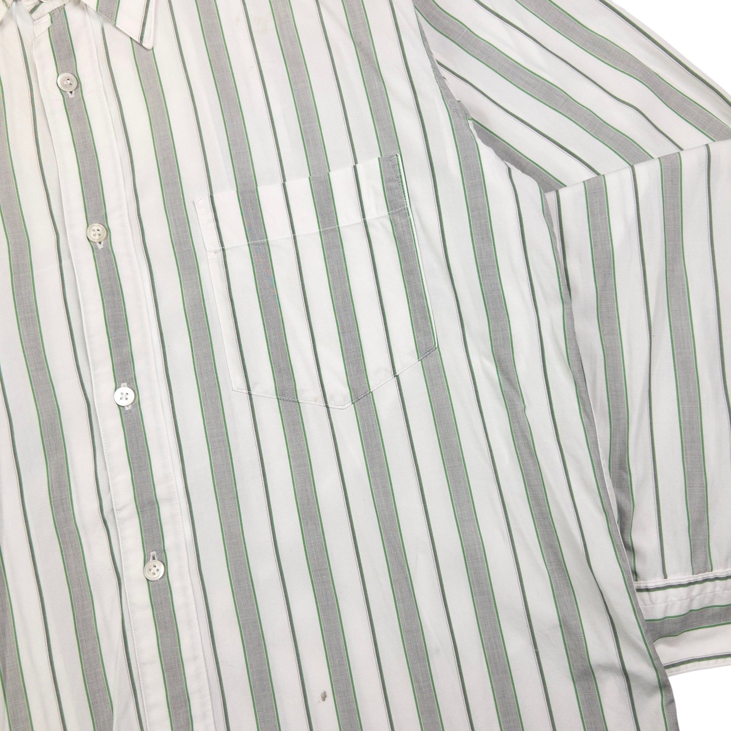 Vintage Issey Miyake Striped Long Sleeve Button Up Shirt Size m