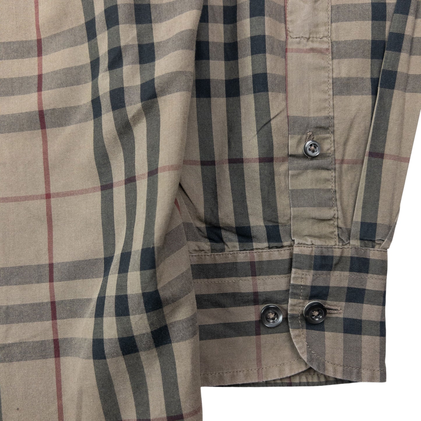 Vintage 2000s Burberry Nova Check Long Sleeve Button Up Shirt Size L