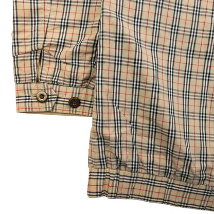 Vintage 90s Burberry Nova Check Reversible Harrington Jacket Size XS