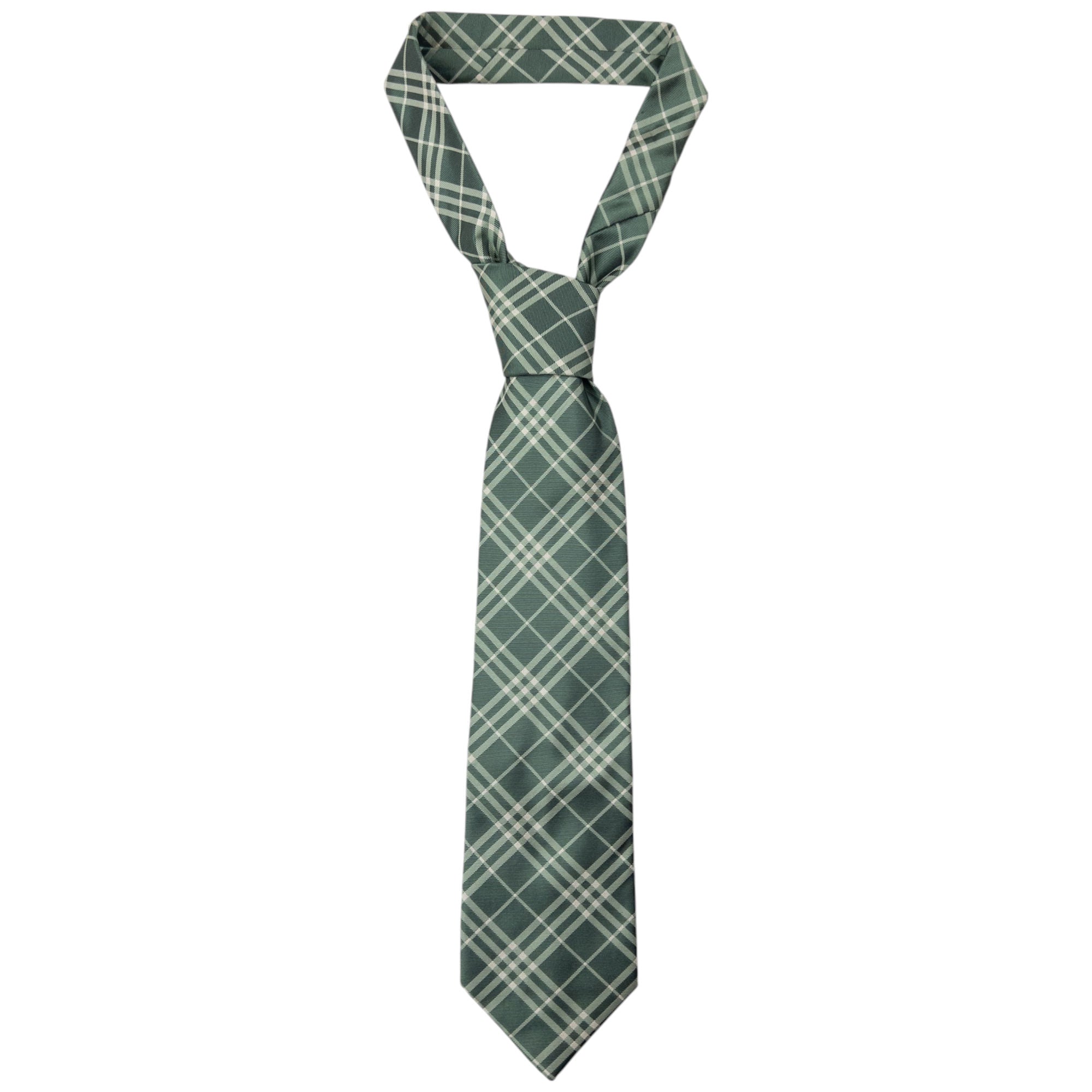 Vintage Burberry Nova Check Silk Tie