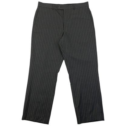 Vintage 90s YSL Yves Saint Laurent Pinstripe Jacket & Trousers Wool Suit Set Size XL