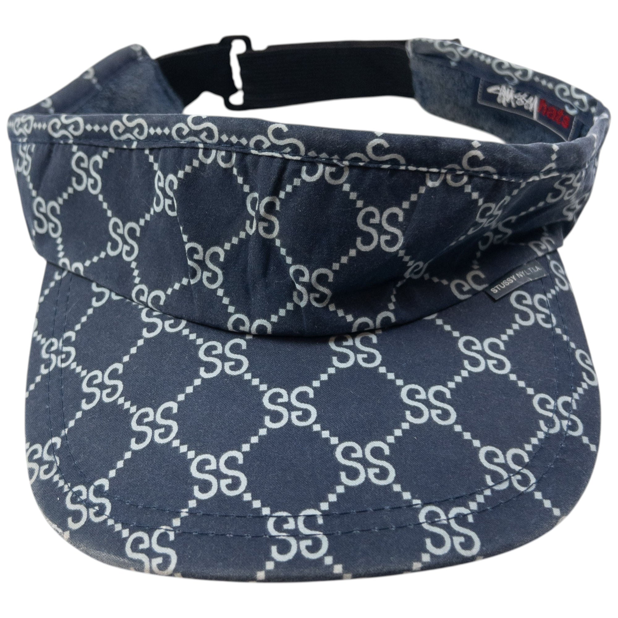 Vintage Stussy Stucci Monogram Visor Hat