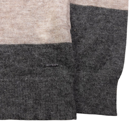 Vintage Armani Jeans Striped Wool Jumper Womens Size L