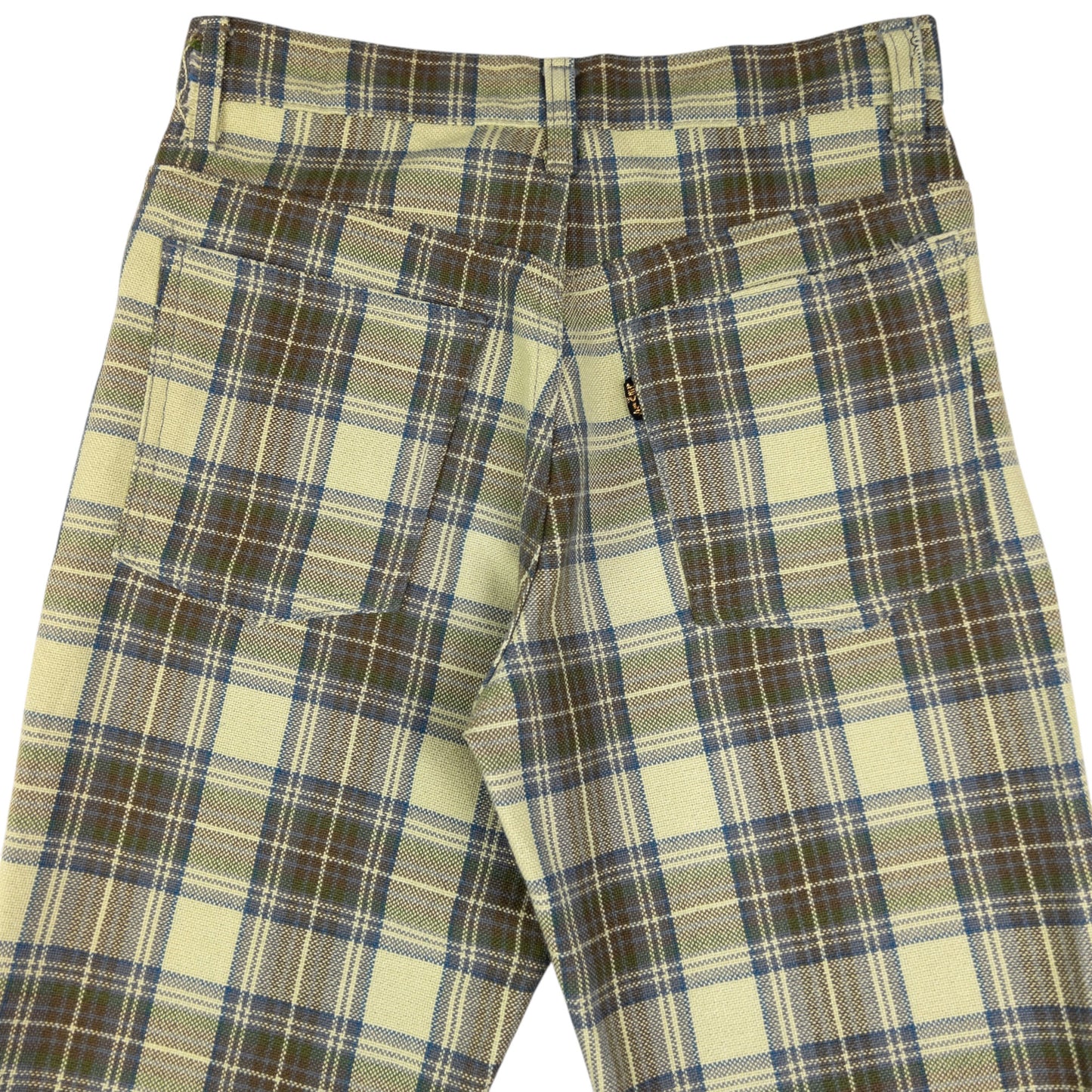 Vintage Levi's Sta Prest Big E Checkered Trousers Size W26