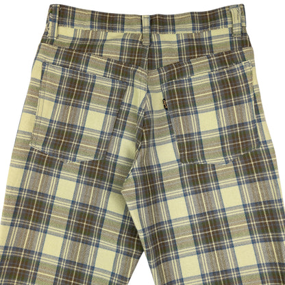 Vintage Levi's Sta Prest Big E Checkered Trousers Size W26