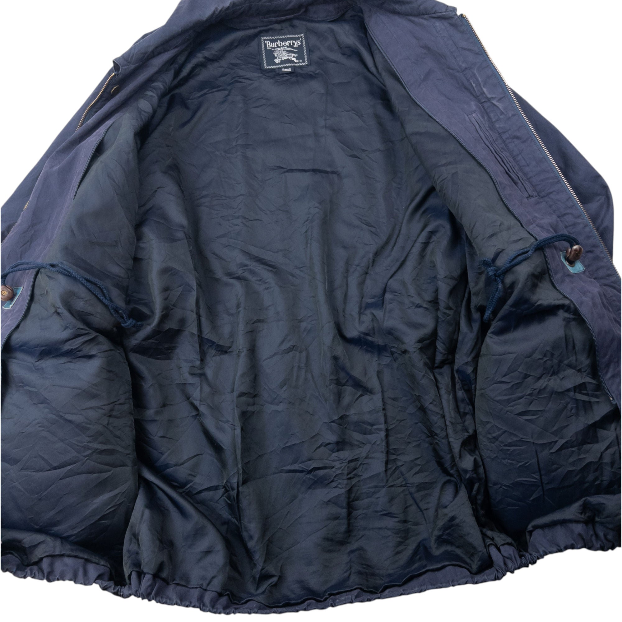 Vintage 80s Burberry Zip Up Jacket Size M