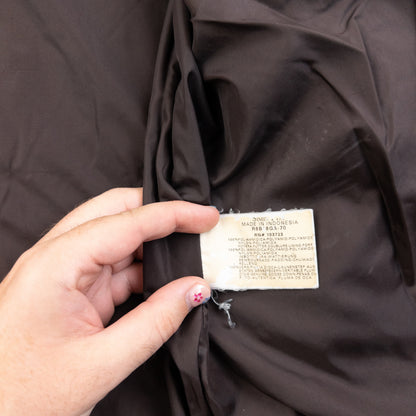 Vintage Armani Jeans Zip Up Puffer Jacket Size