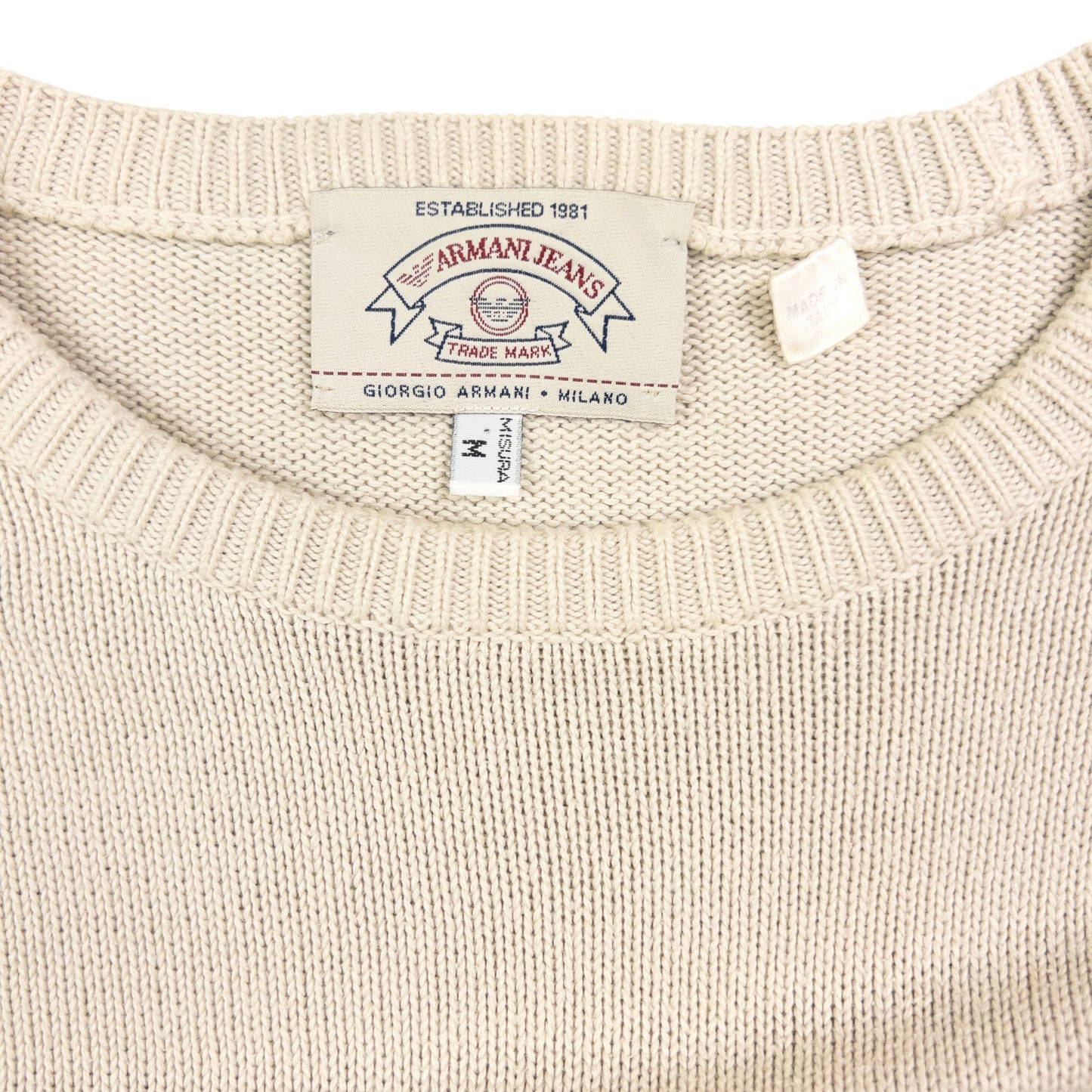 Vintage Armani Jeans Knitted Jumper Size M