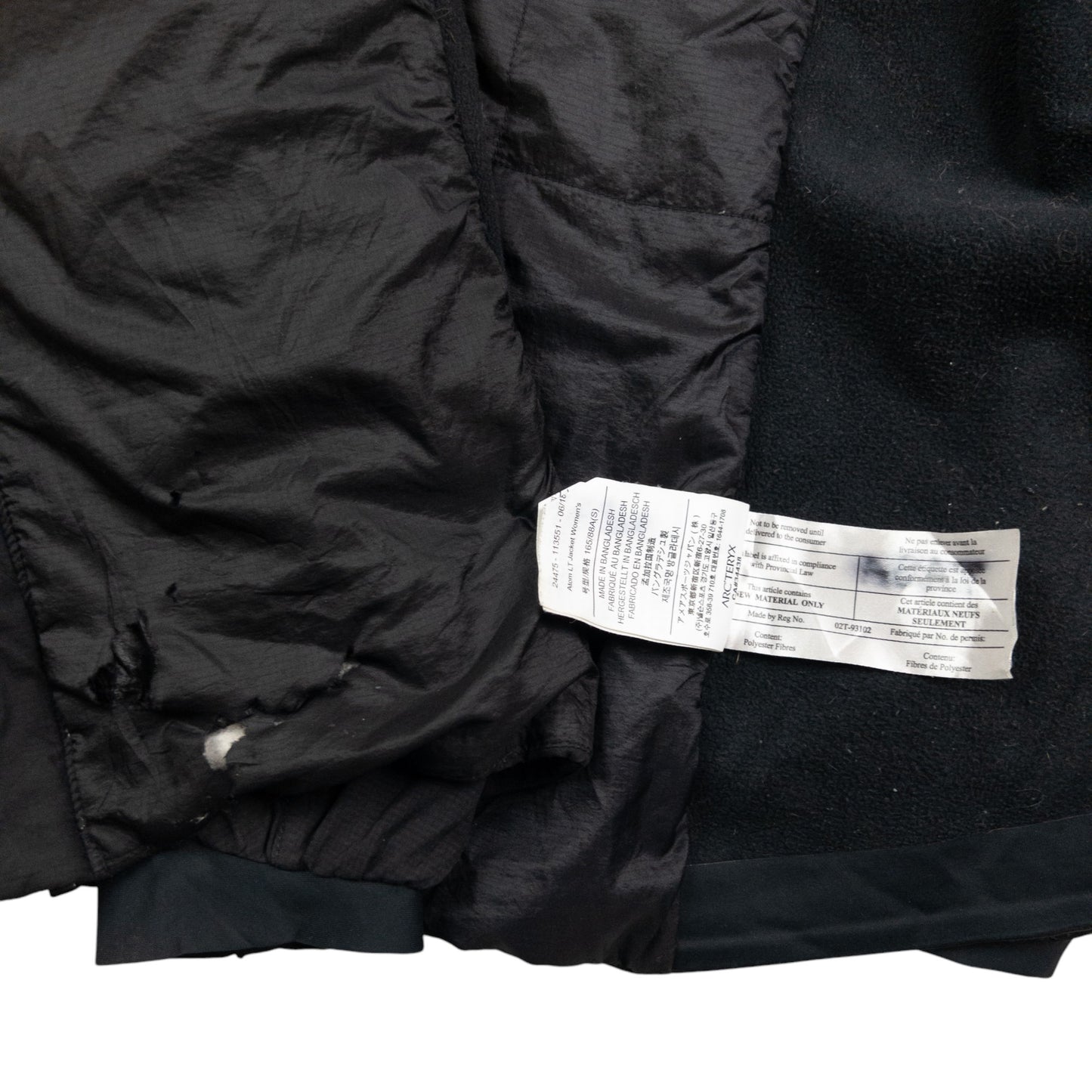 Vintage Arcteryx Atom Zip Up Jacket Womens Size S