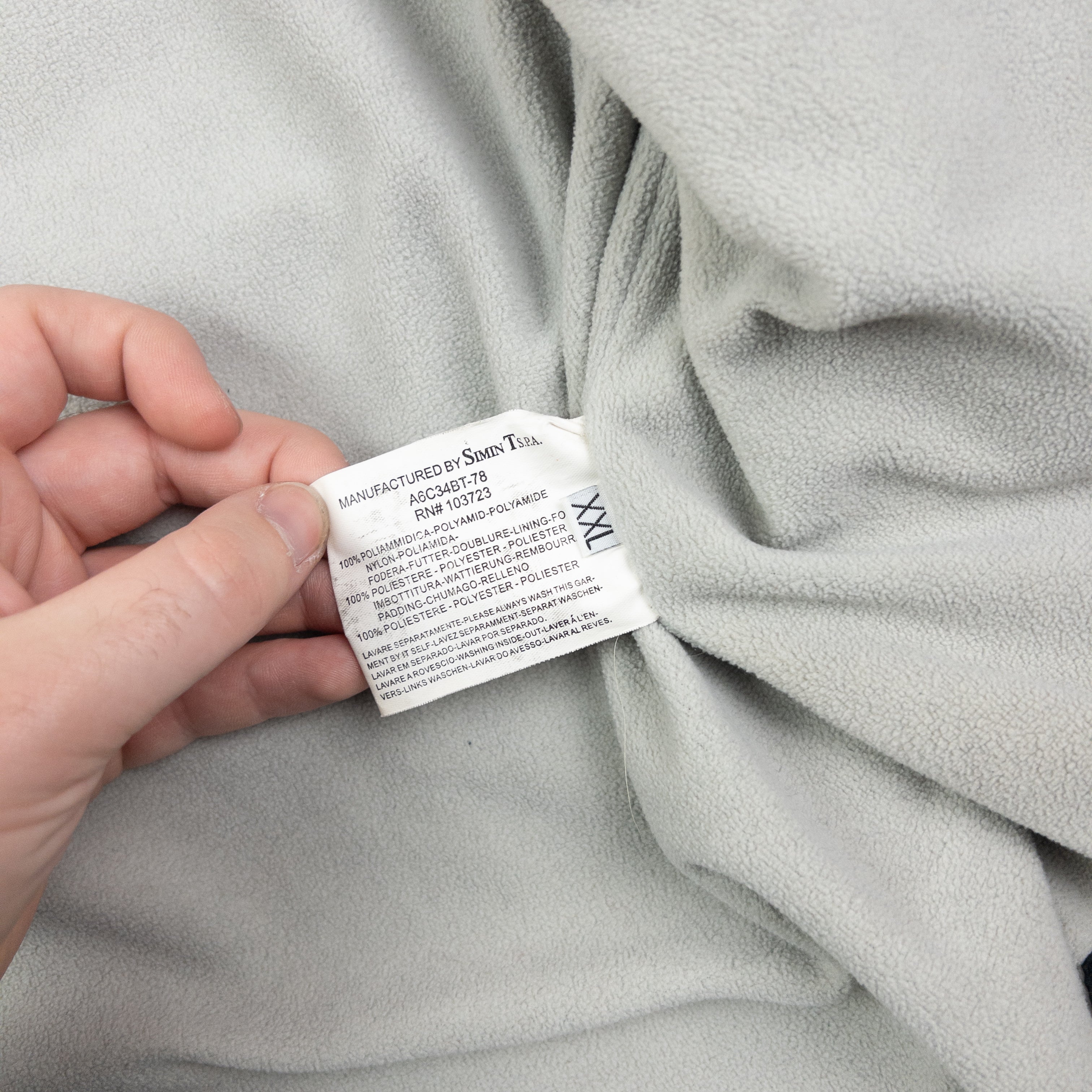 Vintage Armani Jeans Fleece Lined Jacket Size XXL