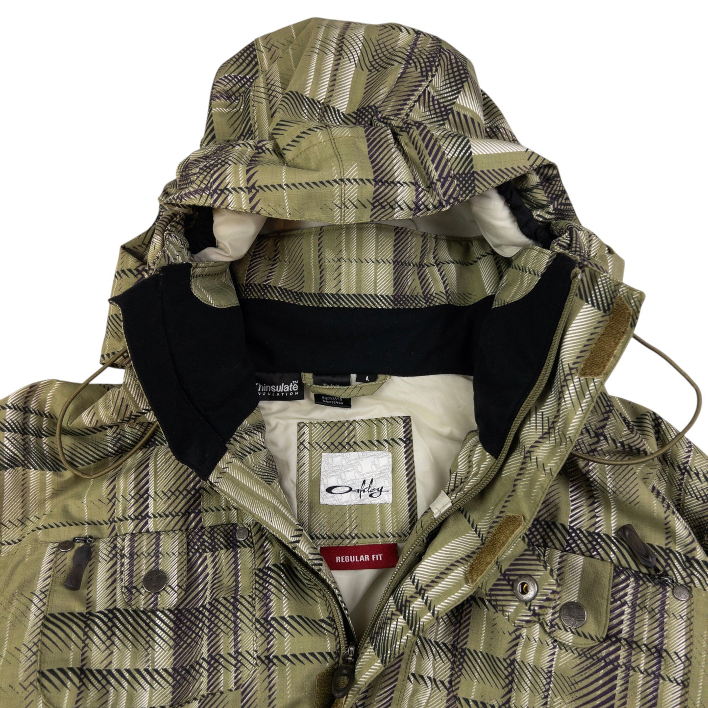 Vintage Oakley Zip Up Snowboarding Jacket Size M