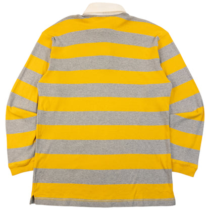 Vintage 2000s YSL Yves Saint Laurent Striped Long Sleeve Polo Shirt Size M