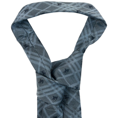 Vintage 2000s Burberry Nova Check Monogram Silk Tie
