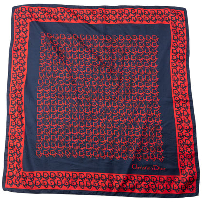 Vintage 80s Dior Monogram Silk Scarf