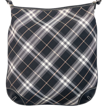 Vintage 2000s Burberry Blue Label Nova Check Crossbody Bag in black