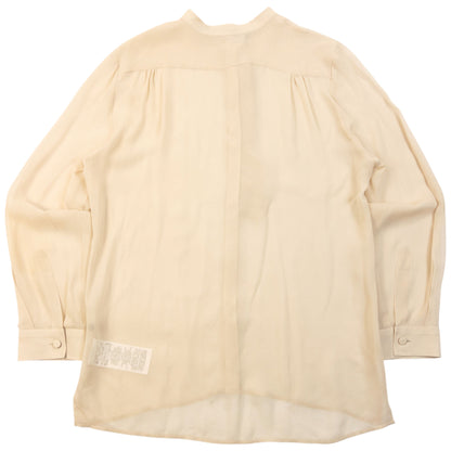 Vintage 2000s Gucci Sheer Silk Button Up Blouse Womens Size L