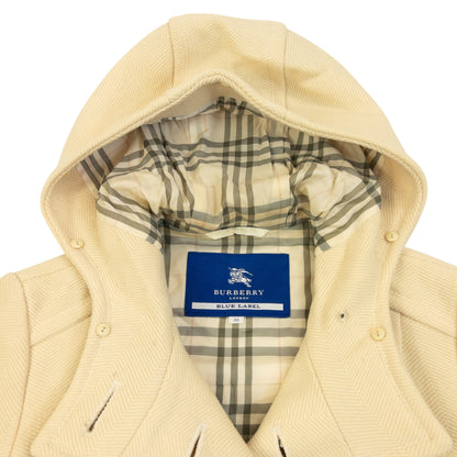 Vintage 2000s Burberry Blue Label Nova Check Lined Belt Waist Jacket Womens Size S
