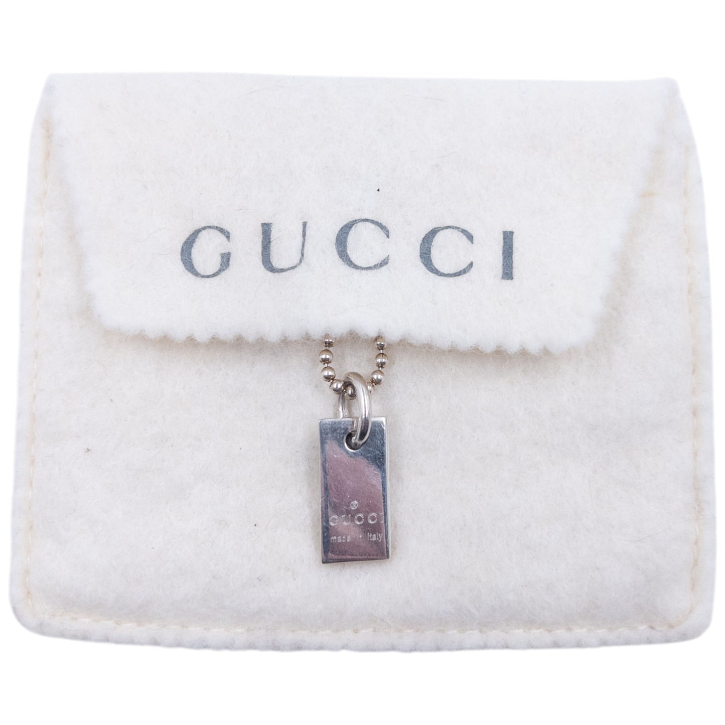 Vintage 2000s Gucci Silver Pendent Anklet
