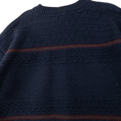 Vintage Burberry Embroidered Knit Jumper Size S