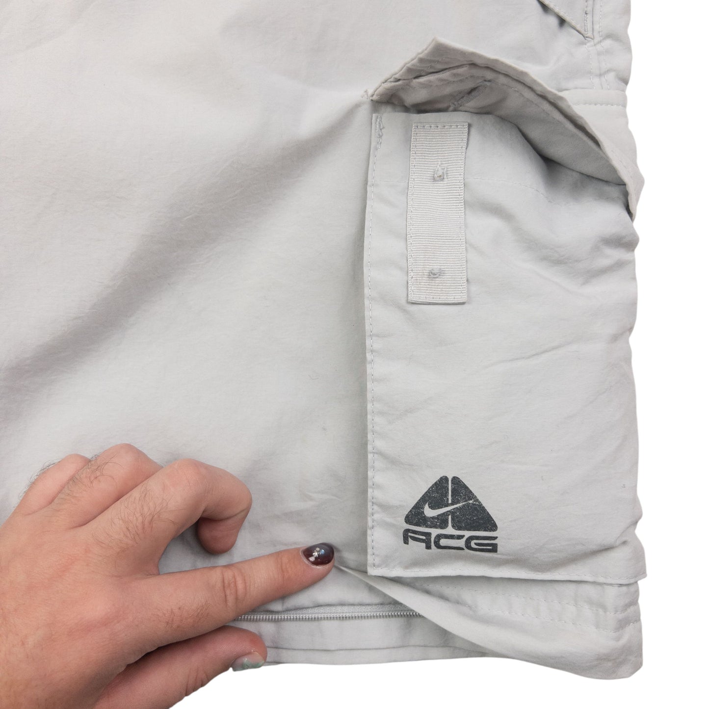 Vintage Nike ACG Zip Off Cargo Trousers Size W34
