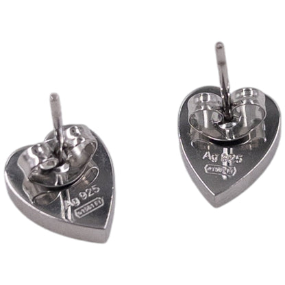 Vintage 2000s Gucci Embossed Heart Stud Earrings
