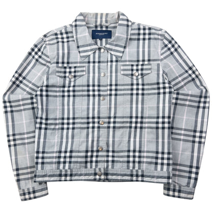 Vintage 2000s Burberry Nova Check Button Up Jacket Womens Size M