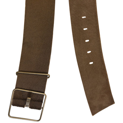 Vintage 2000s Miu Miu Calf Hair Leather Belt Size L