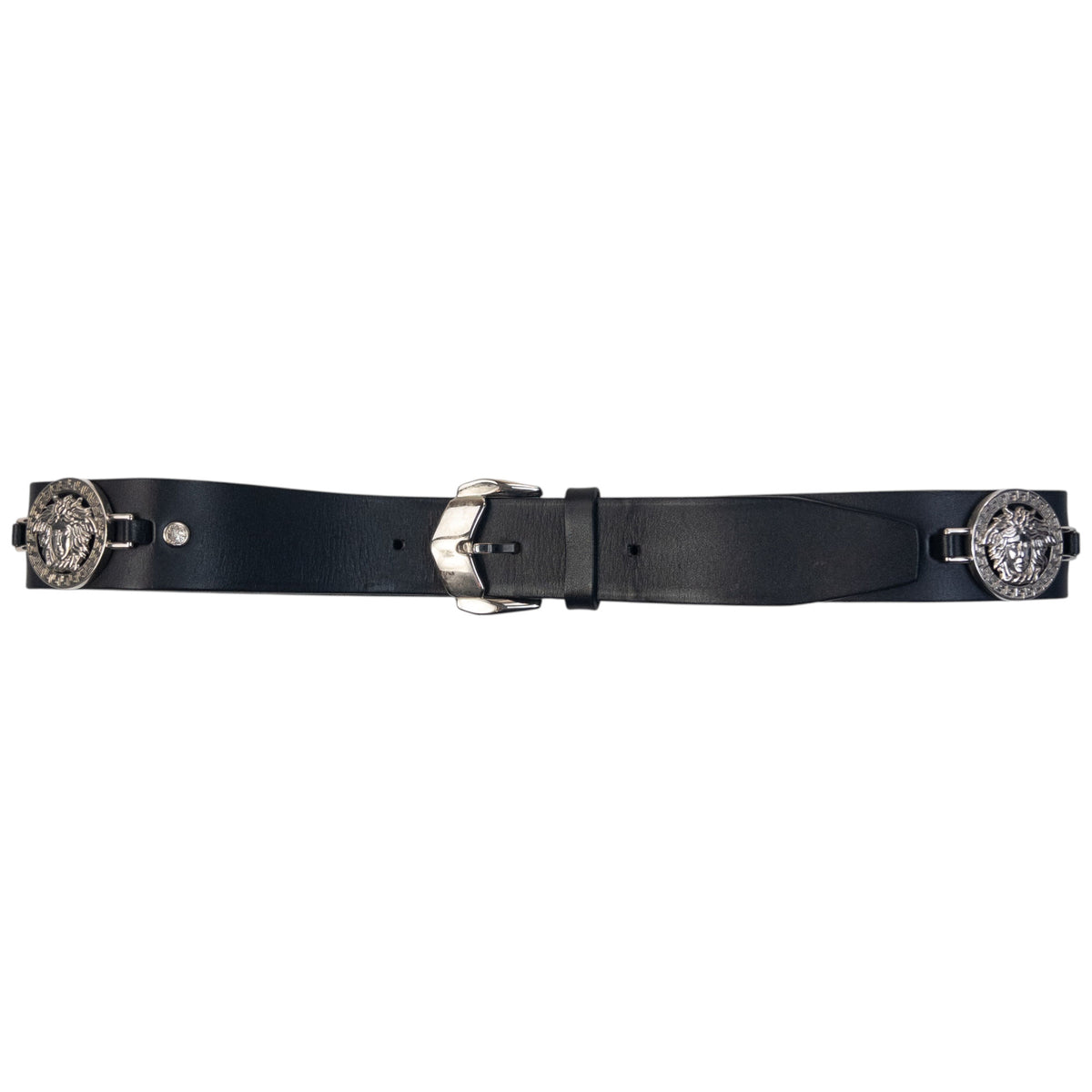 Vintage 90s Gianni Versace Embossed Leather Belt Size L