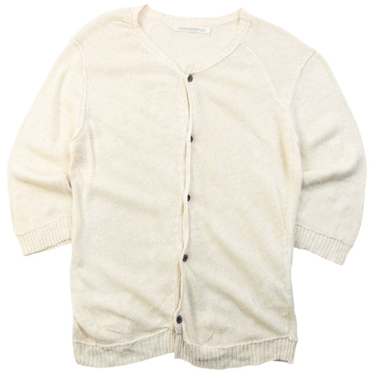 Vintage 2000s Yohji Yamamoto Knitted Silk Cardigan Womens Size S