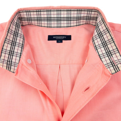 Vintage 2000s Burberry Nova Check Cuff Long Sleeve Button Up Shirt Size L