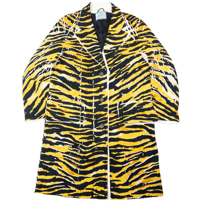 2018 Prada Tiger Stripe Pop Art Jacket Womens Size XL