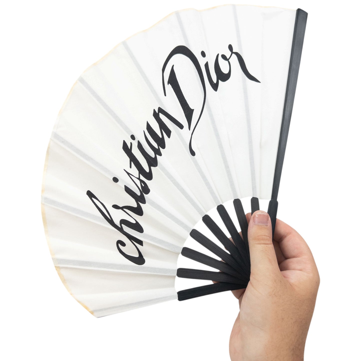 Vintage 2000s Dior Asymmetric Hand Fan