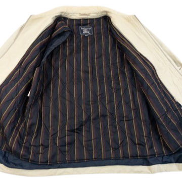 Vintage 90s Burberry Zip Up Jacket in beige, photo 4